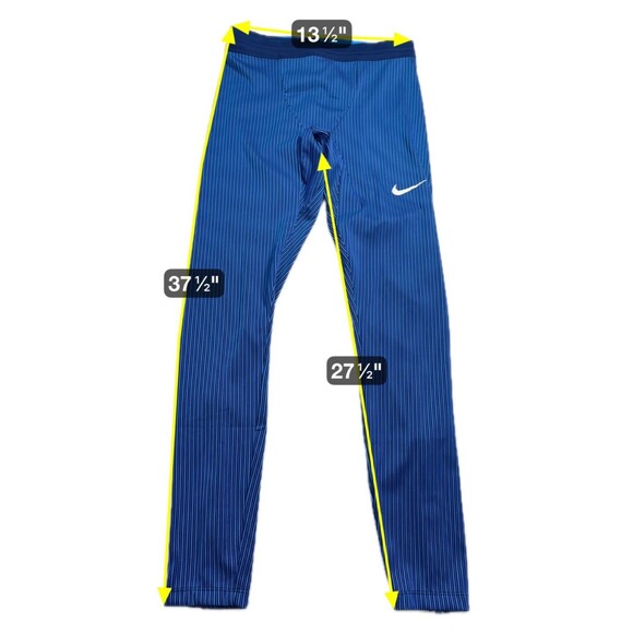 Nike Pro Elite Running Tights Blue Made In USA AO8491-000 Olympic Men Medium NEW - Picture 2 of 8